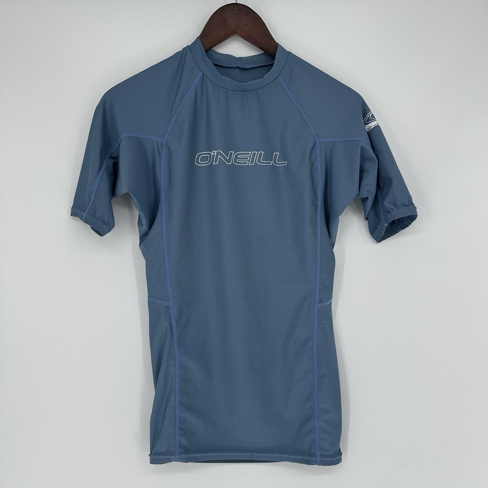 O'Neill Medium 50+ UV Shirt Compression Blue Men's Rash Guard Activewear